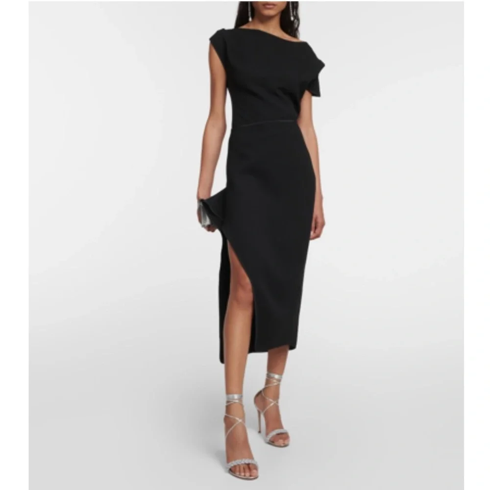 Maticevski Narrate Side Slit Crepe Pencil Skirt NWT